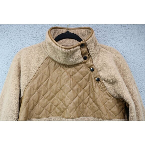 Abercrombie & Fitch Asymmetrical Snap-Up Fleece Sweatshirt-Size Medium - Picture 5 of 15